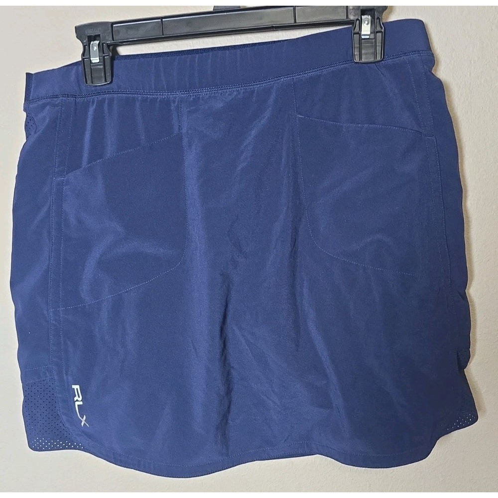 RLX Ralph Lauren Golf Dark Blue Skirt Skort Woman's Size Medium Athleisure t70